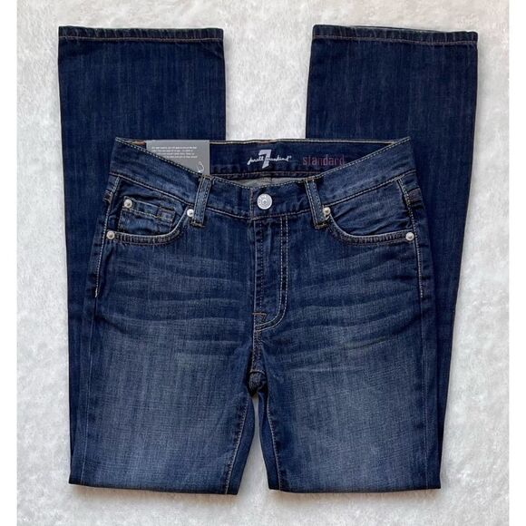 NWT 7 For All Mankind 7FAM Boy's Standard Classic Straight Leg Jeans, Size 10 - Picture 1 of 9